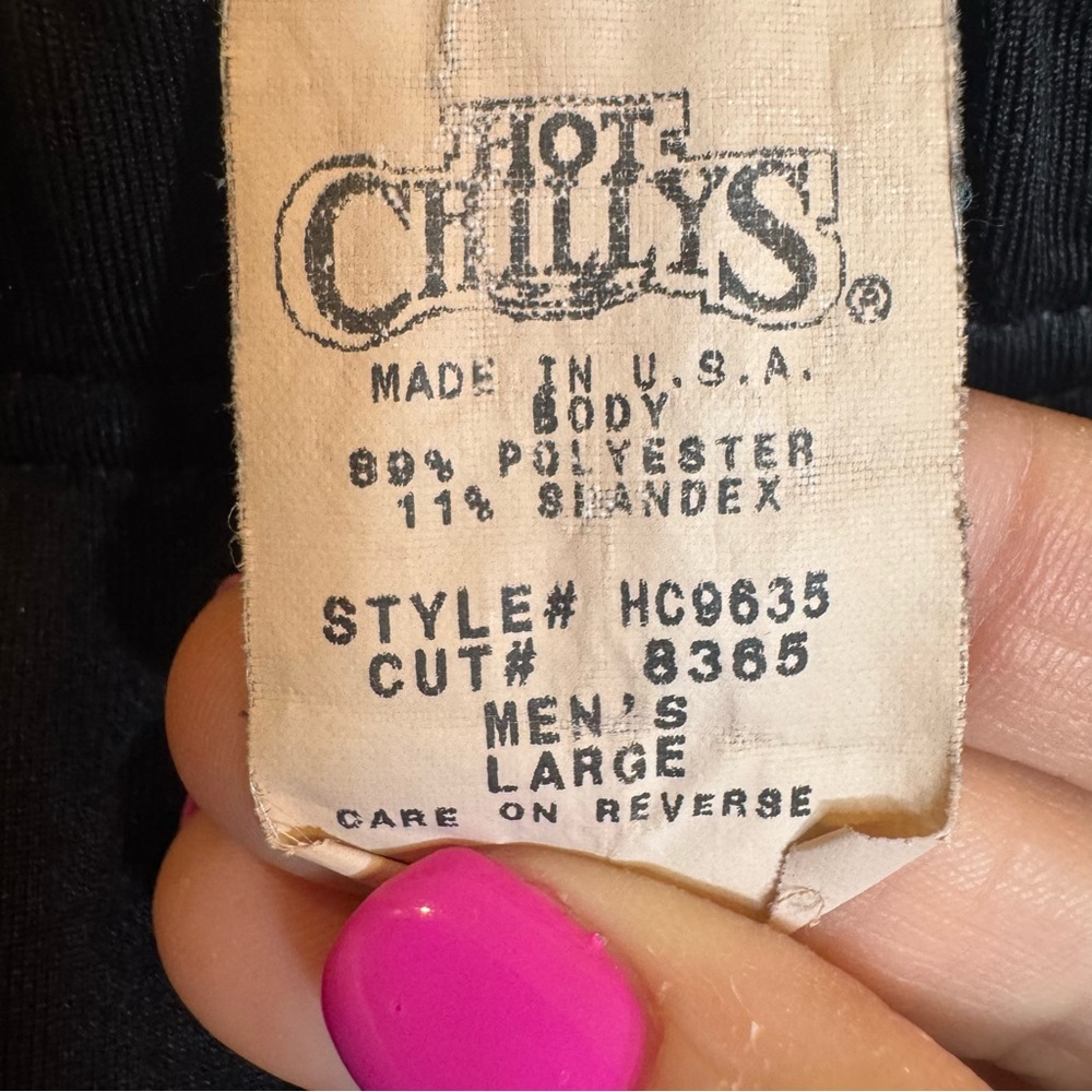 Hot Chillys Men’s Thermal Base‎ Layer Pants USA Made Black Size L 8K - Picture 4 of 8